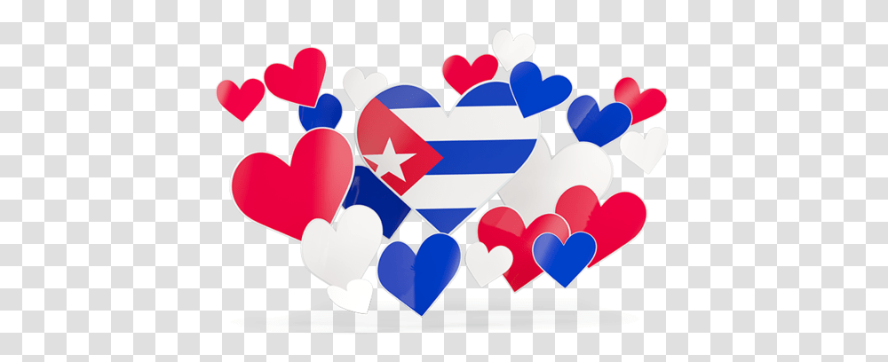 Flying Heart Stickers Illustration Of Flag Cuba England Flag Love Heart, Symbol, Star Symbol, Graphics, Nature Transparent Png
