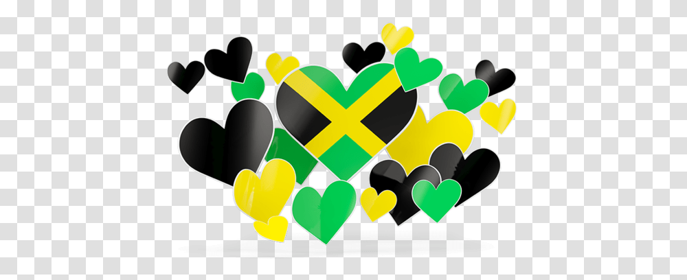 Flying Heart Stickers Illustration Of Flag Jamaica Small Jamaica Flag, Symbol, Graphics, Recycling Symbol, Text Transparent Png