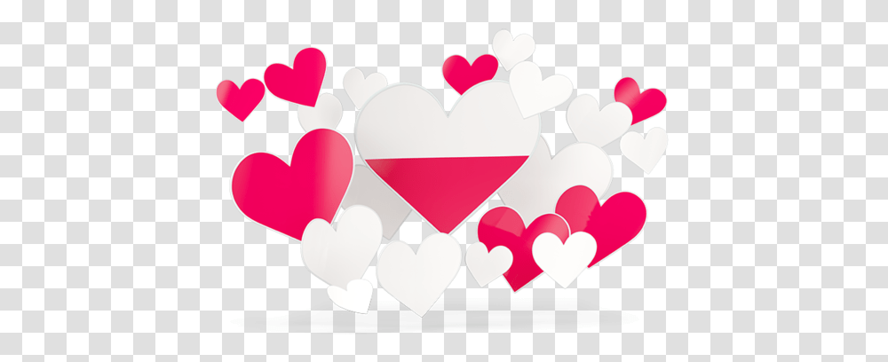 Flying Heart Stickers Illustration Of Flag Poland Russian Flag Heart, Graphics, Pillow, Cushion Transparent Png