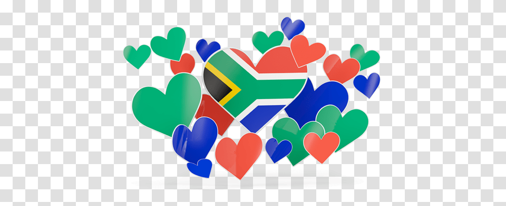 Flying Heart Stickers South African Heart, Ball Transparent Png