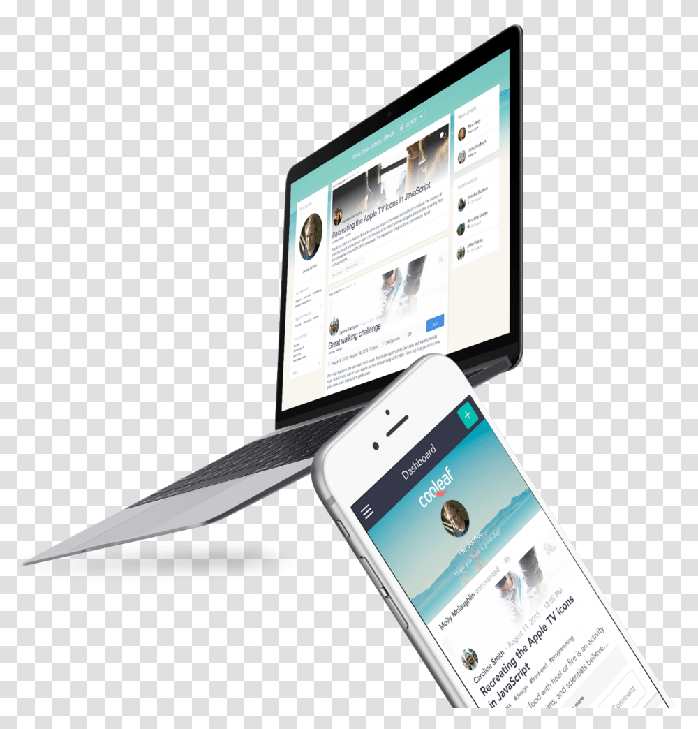 Flying Macbook Mockup, Mobile Phone, Electronics, Cell Phone, Weapon Transparent Png
