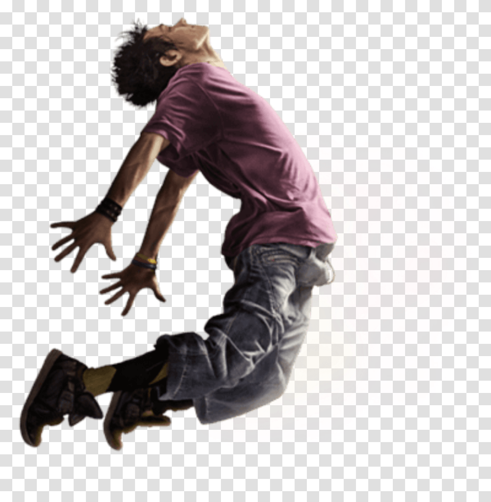 Flying Man Fall Sticker By Parietal Imagination Art Dancer, Person, Outdoors, Nature, Kneeling Transparent Png