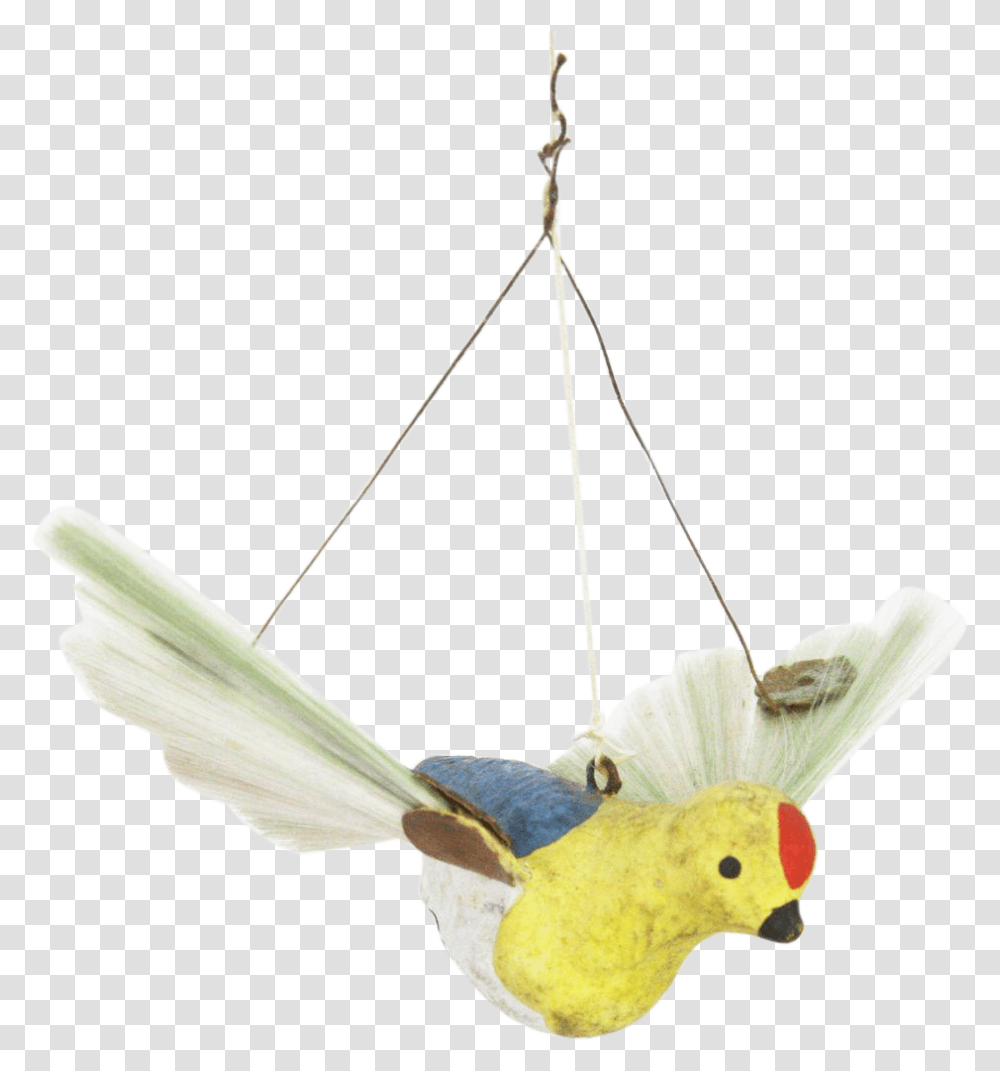 Flying Paper Mache Birds, Animal, Bow, Parrot, Canary Transparent Png