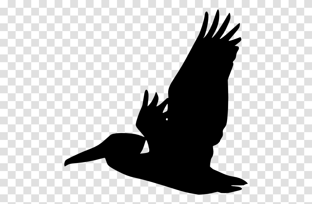 Flying Pelican Silhouette Clip Art, Stencil, Person, Human Transparent Png