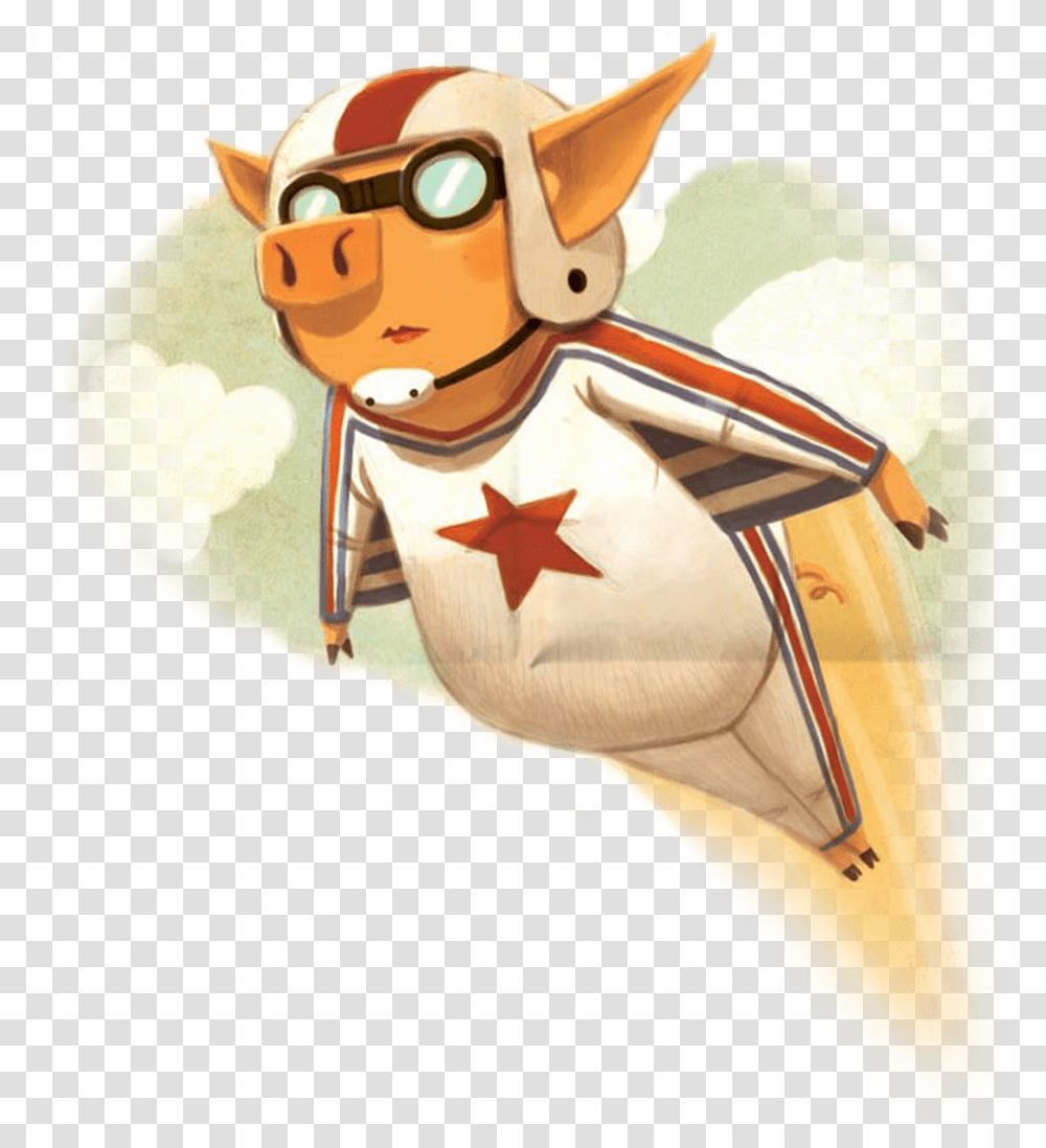Flying Pig Poster, Outdoors, Drawing, Animal Transparent Png