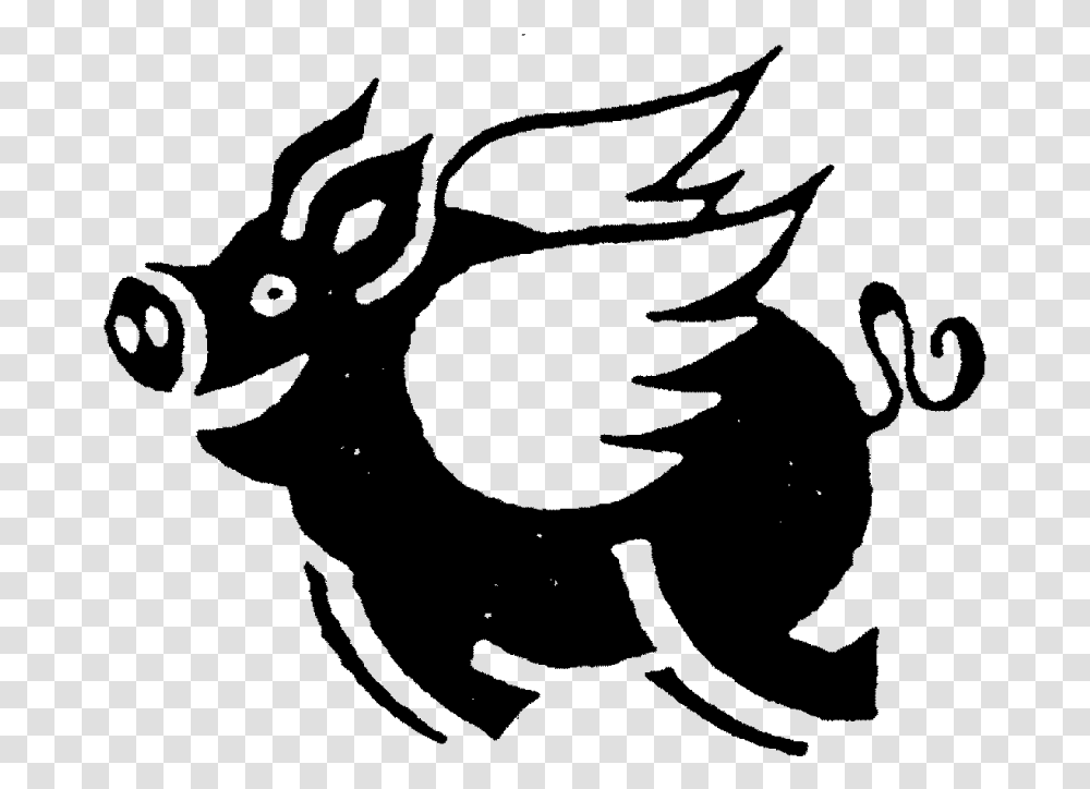 Flying Pig Rubber StampTitle Flying Pig Rubber Stamp Pig Stamp, Gray, World Of Warcraft Transparent Png