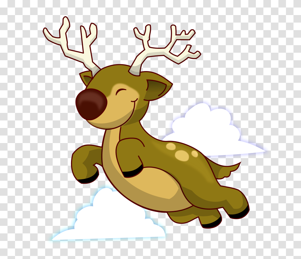 Flying Reindeer, Animals, Antler, Mammal, Wildlife Transparent Png