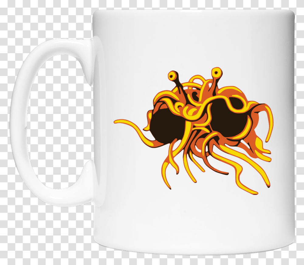 Flying Spaghetti Monster Sonstiges Coffee Mug Flying Spaghetti Monster Meme, Coffee Cup, Lobster, Seafood, Sea Life Transparent Png