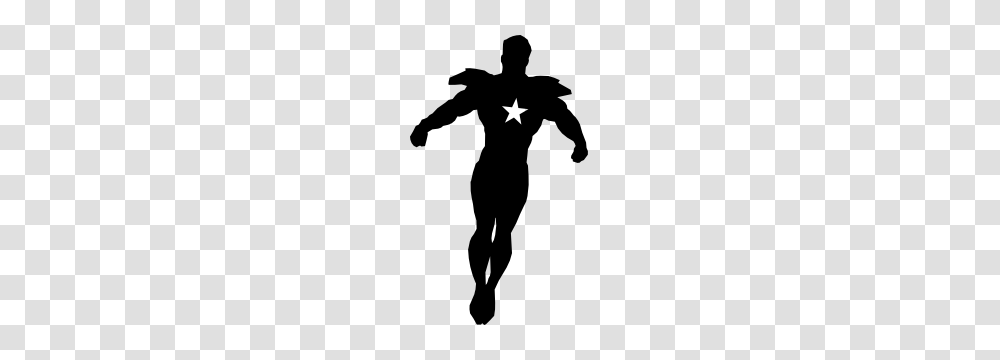 Flying Superhero Sticker, Silhouette, Person, Human, Stencil Transparent Png