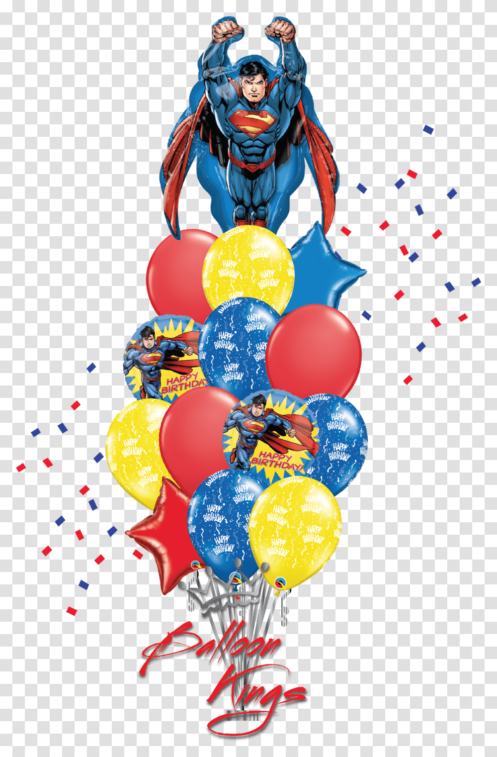 Flying Superman Bouquet Balloon, Paper, Confetti, Person, Human Transparent Png