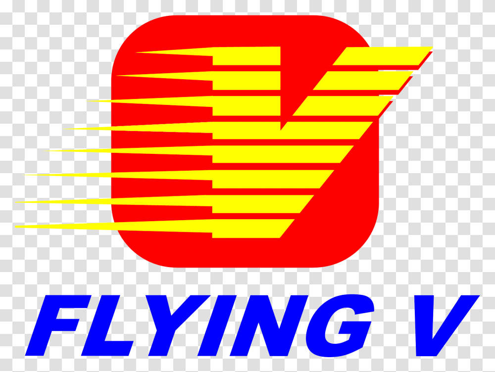 Flying V Gas Station, Logo, Trademark, Light Transparent Png