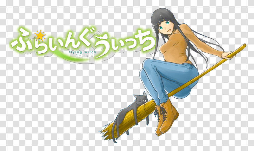 Flying Witch Image Flying Witch, Person, People, Sport, Team Sport Transparent Png