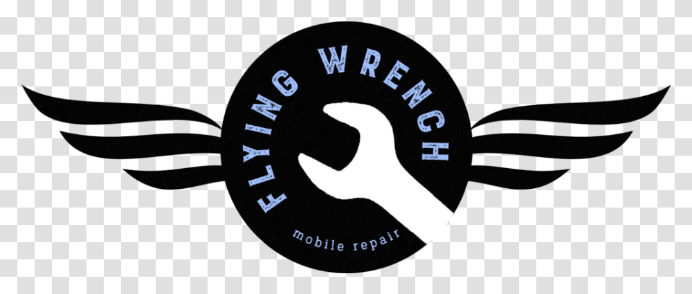 Flying Wrench Mobile Repair Logo Label, Hand, Gauge, Compass Transparent Png