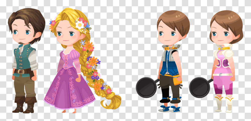 Flynn Rapunzel Boardspng Kingdom Hearts Xuxdark Road Kingdom Hearts Union X Avatar Outfits, Doll, Toy, Person, Clothing Transparent Png