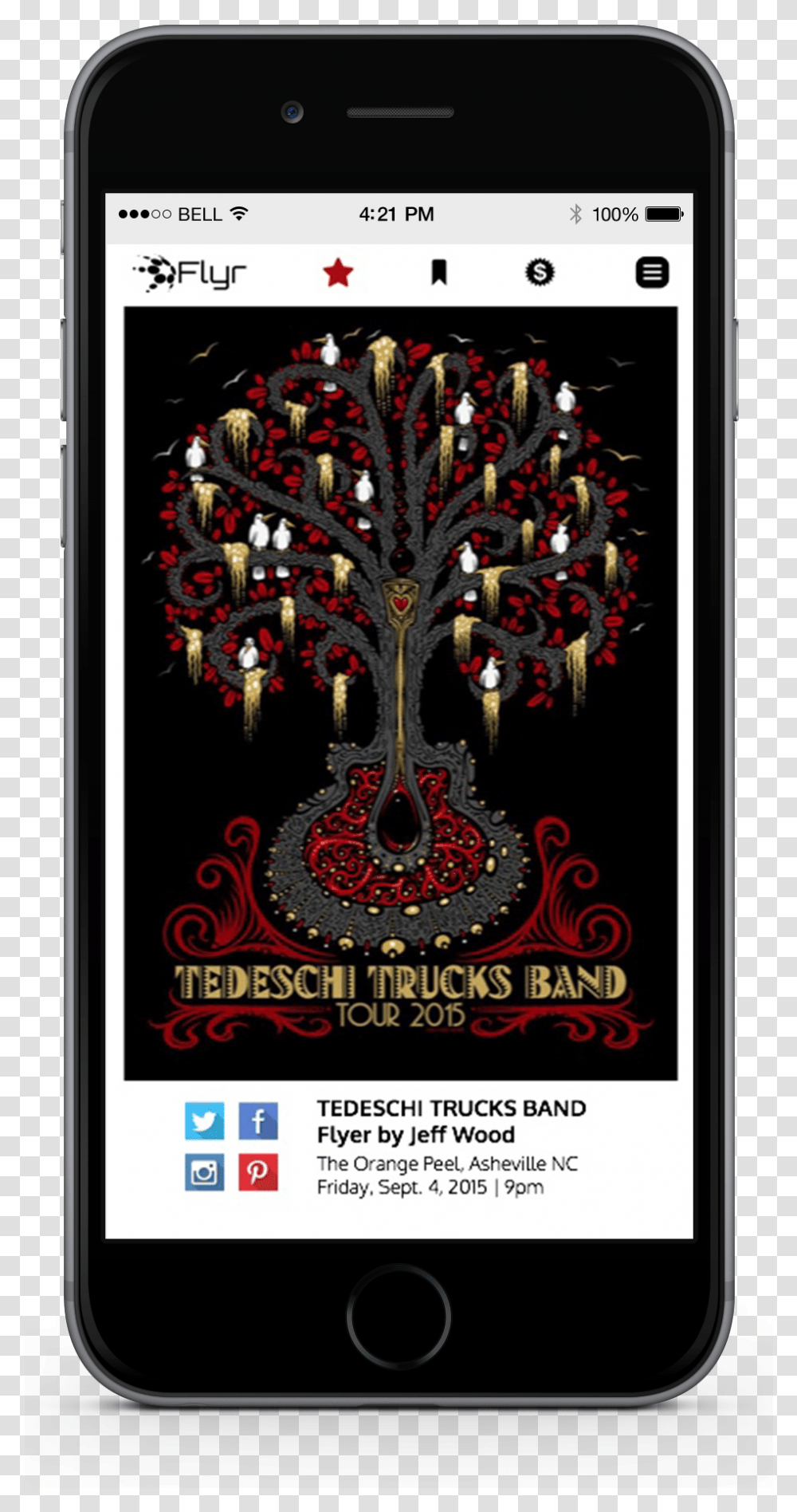 Flyr Favorite Tedeschi Trucks 2014 Tour Poster, Mobile Phone, Electronics, Cell Phone Transparent Png