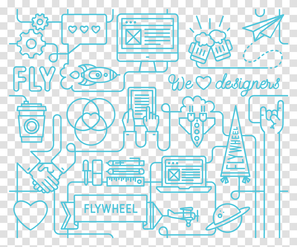 Flywheel Icon Pattern By Andrea Trew For Horizontal, Electronics, Flyer, Poster, Paper Transparent Png