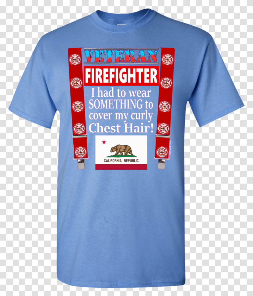 Fmf Ca Vet Firefighter Chest Hair G500 Gildan, Apparel, T-Shirt, Sleeve Transparent Png