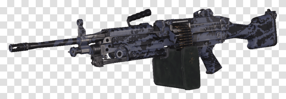 Fn America M249 M249s 200 Ammo Box With 500 M27 Links Cod Mwr M249 Saw, Machine Gun, Weapon, Weaponry Transparent Png