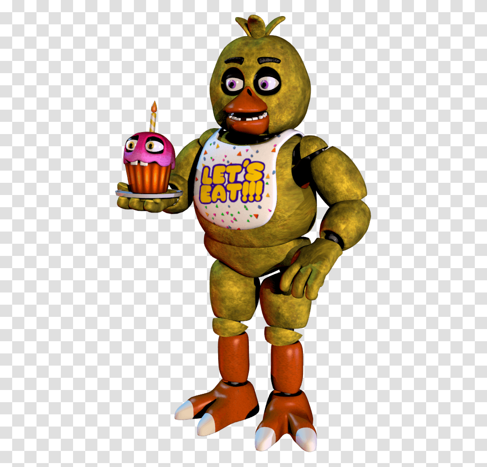 Fnaf 1 Chica Full Body, Toy, Figurine, Plush, Mascot Transparent Png
