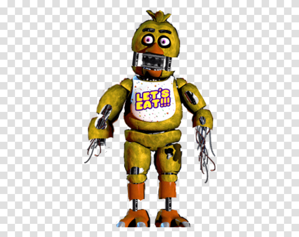 Fnaf 1 Withered Chica, Toy, Figurine, Robot Transparent Png