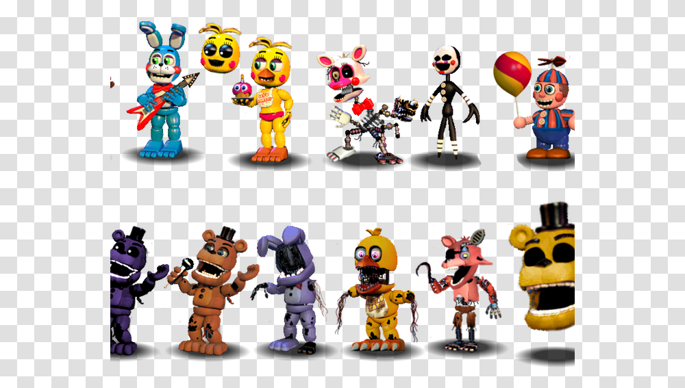 Fnaf 2 All Characters, Robot, Toy, Leisure Activities Transparent Png