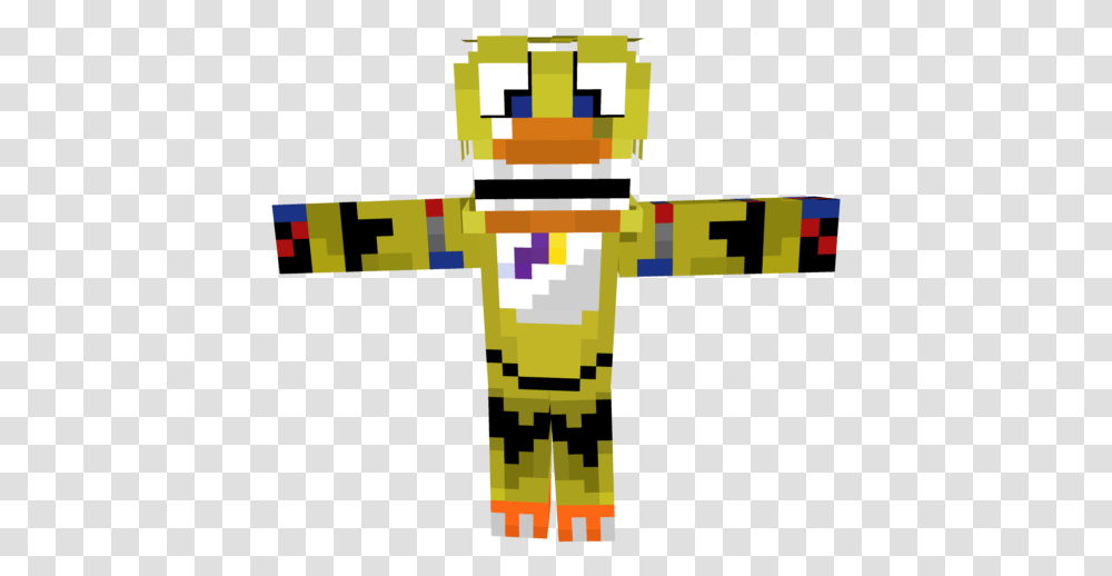 Fnaf 2 Old Chica Minecraft, Architecture, Building, Pillar Transparent Png