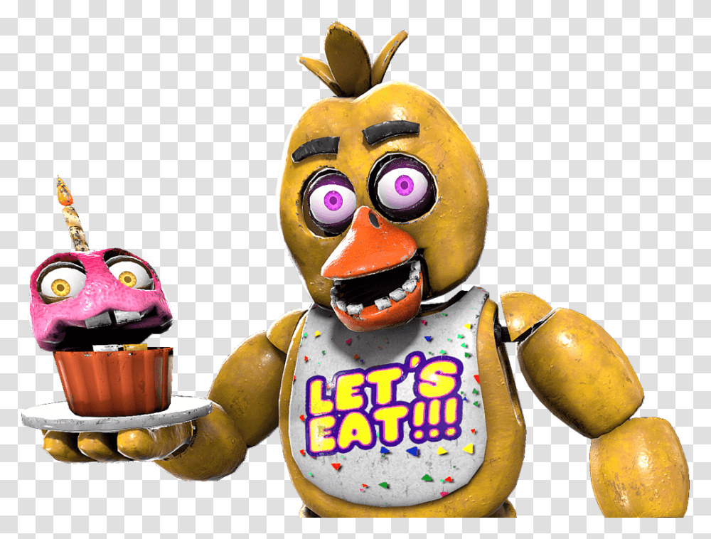 Fnaf Ar Special Delivery Chica, Toy, Food, Dessert, Sweets Transparent Png