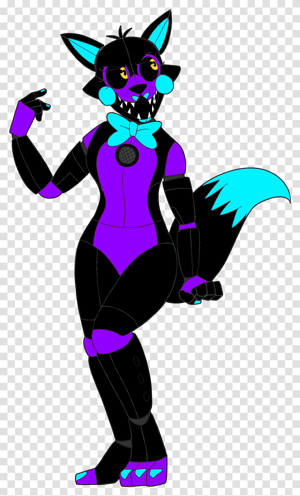 Fnaf Blacklight Funtime Foxy, Costume, Person Transparent Png