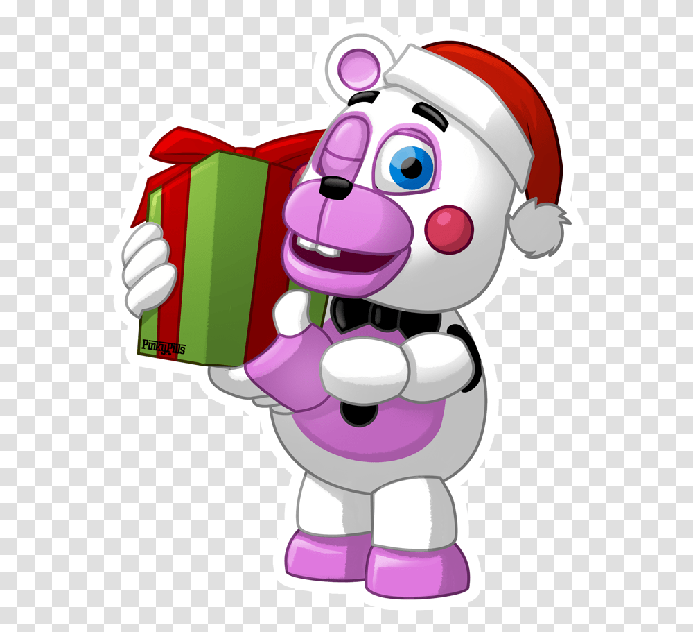 Fnaf By Pinky Pills Clipart Download Fnaf By Pinky Fnaf Happy Holidays, Performer, Toy, Clown Transparent Png