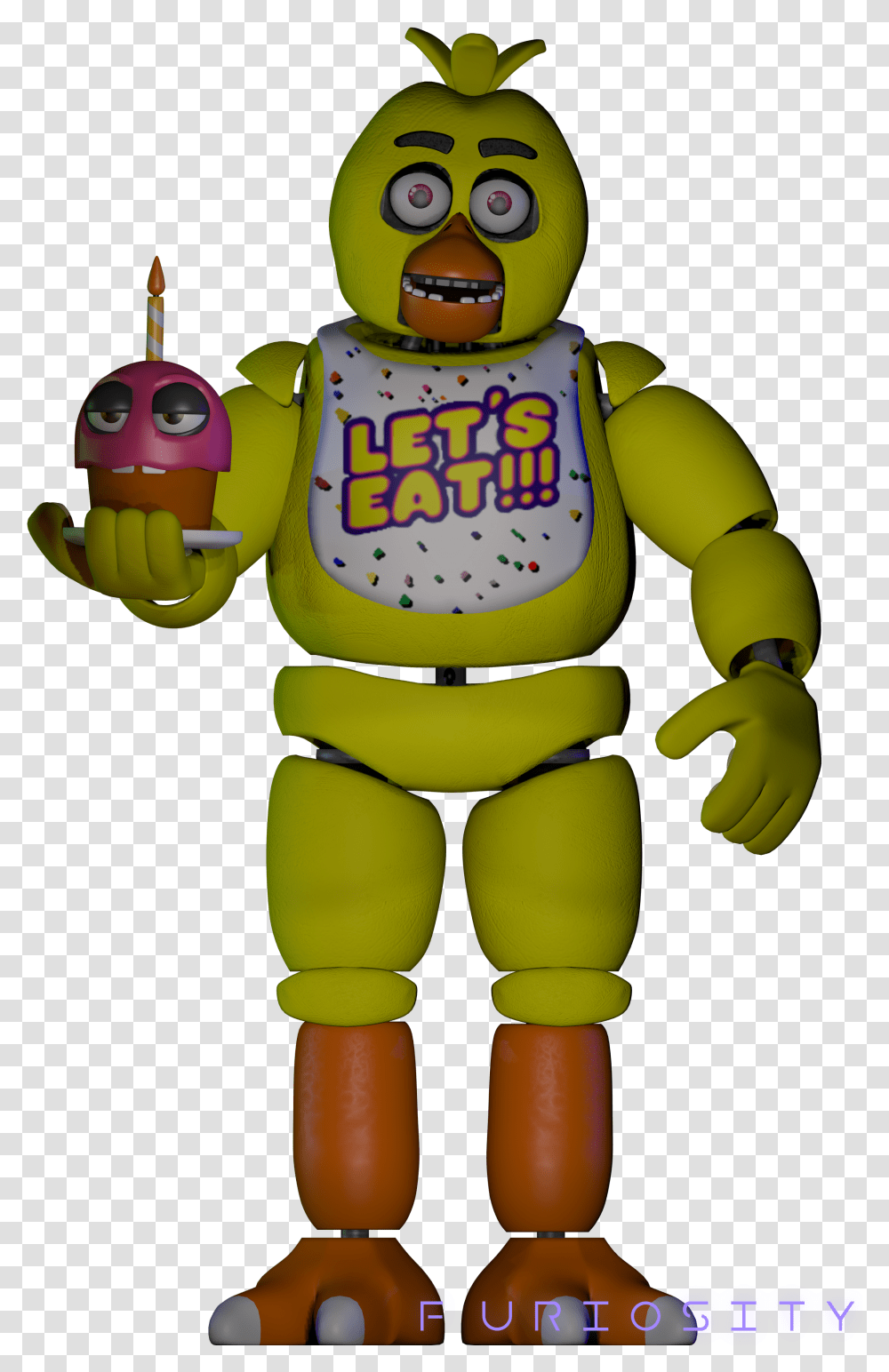 Fnaf Chica New Model, Robot, Toy, Figurine Transparent Png