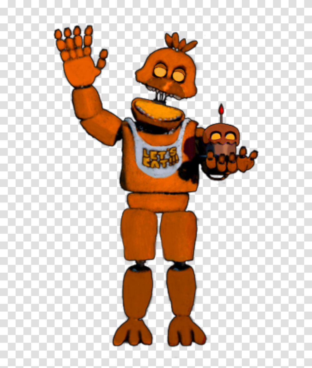 Fnaf Fixed Jack O Chica, Toy, Robot, Figurine, Mascot Transparent Png