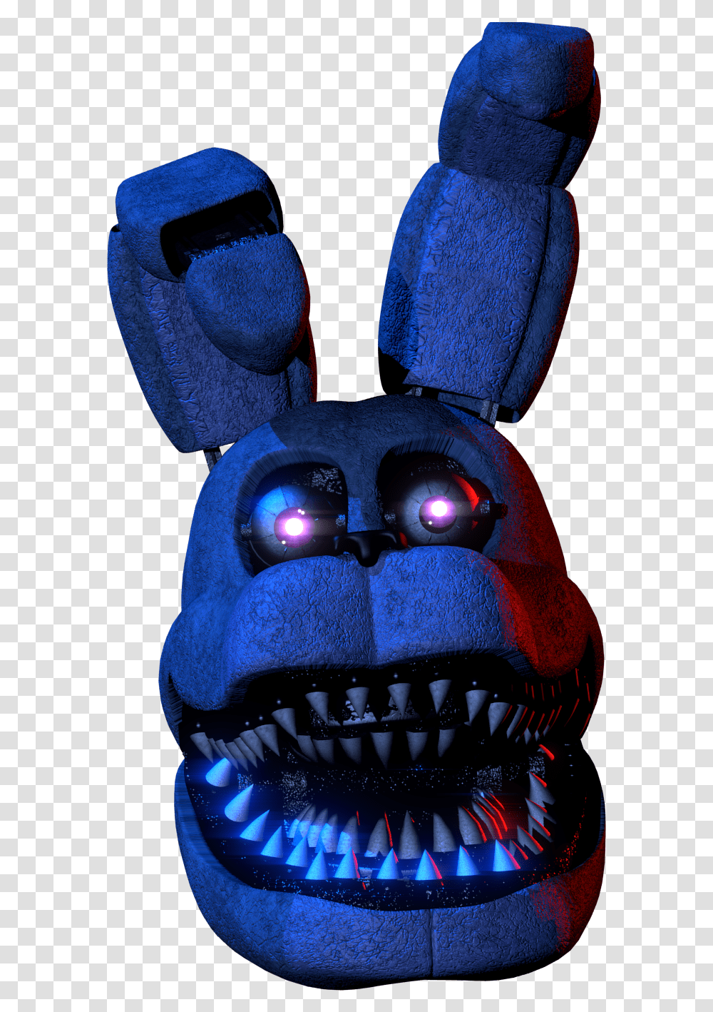Fnaf Fixed Nightmare Bonnie, Cushion, Toy, Inflatable Transparent Png