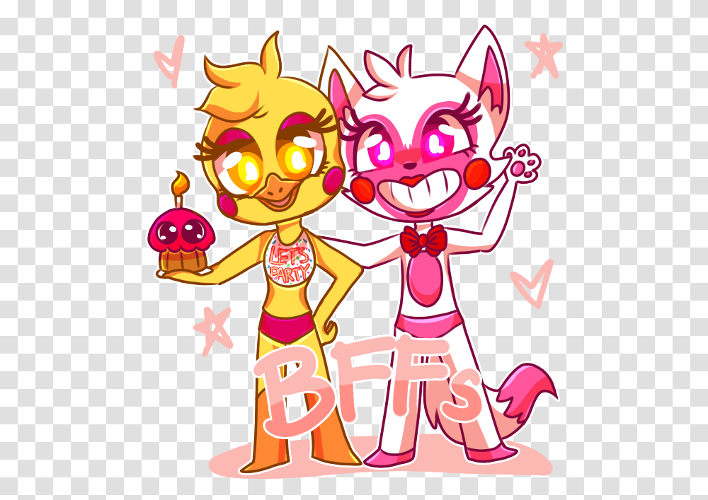 Fnaf Mangle And Chica, Crowd, Hand Transparent Png
