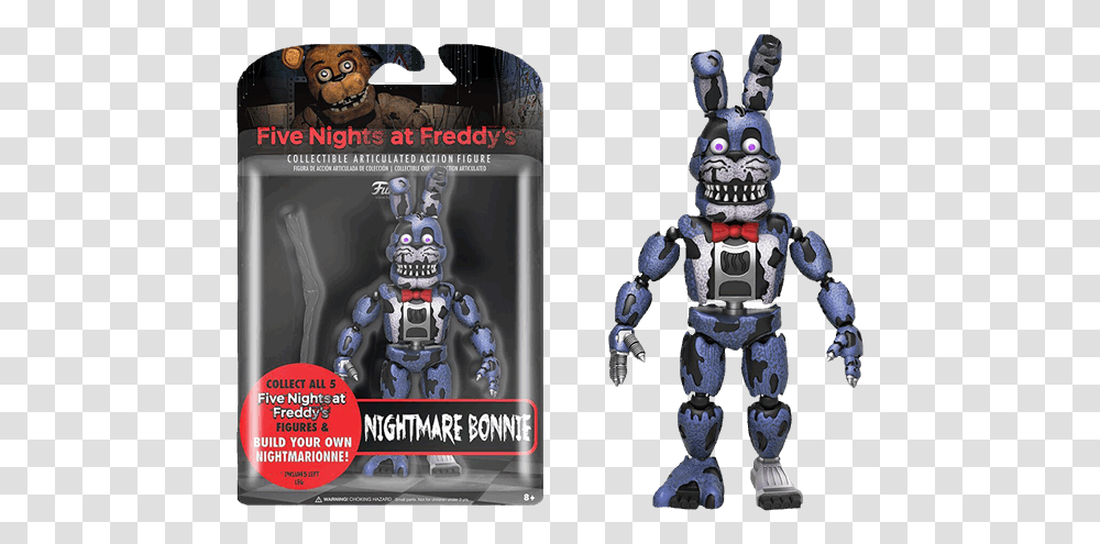 Fnaf Nightmare Bonnie Figure, Robot, Toy Transparent Png