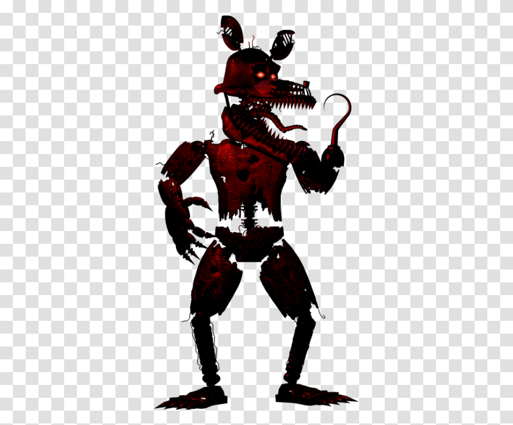 Fnaf Nightmare Foxy Full Body, Animal, Dinosaur, Reptile, Person Transparent Png