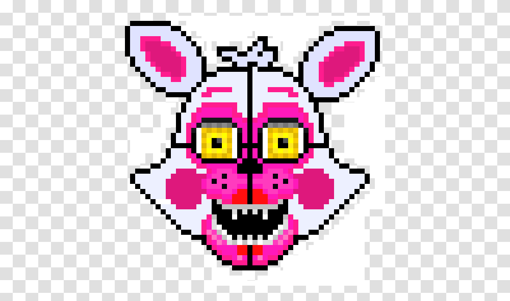 Fnaf Pixel Art Funtime Foxy, Rug, Pac Man, Weapon Transparent Png