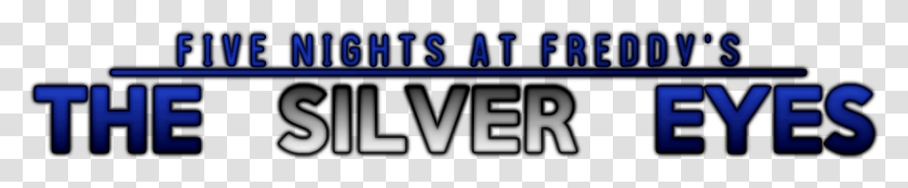 Fnaf The Silver Eyes Logo, Word, Alphabet, Number Transparent Png