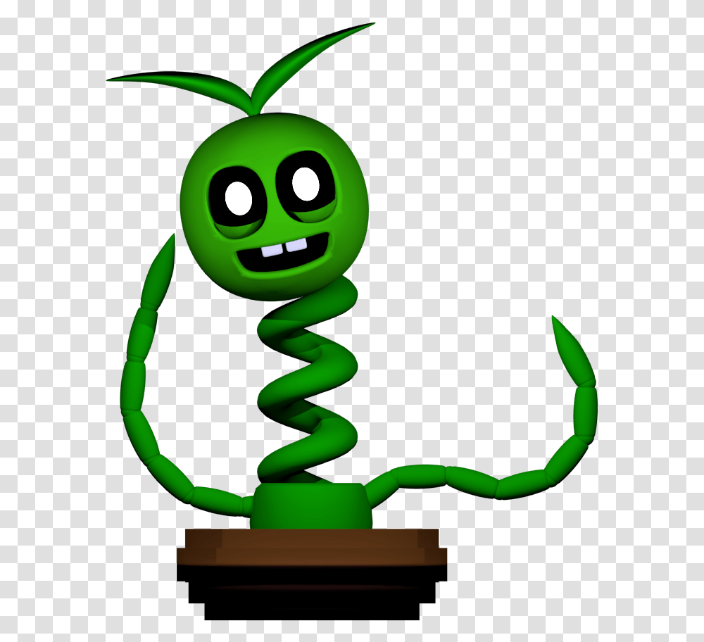 Fnaf World Enemies Bouncepot, Green, Toy, Plant Transparent Png