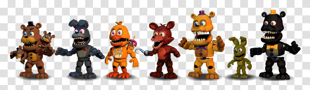 Fnaf World Fixed Nightmare Freddy, Toy, Robot, Figurine, Super Mario Transparent Png