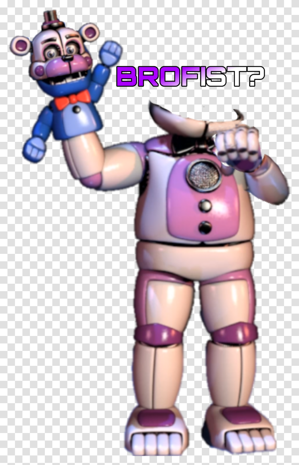Fnafsisterlocation Pewdiepie Brofist Funtime Freddy Full Body, Robot, Figurine, Toy, Person Transparent Png