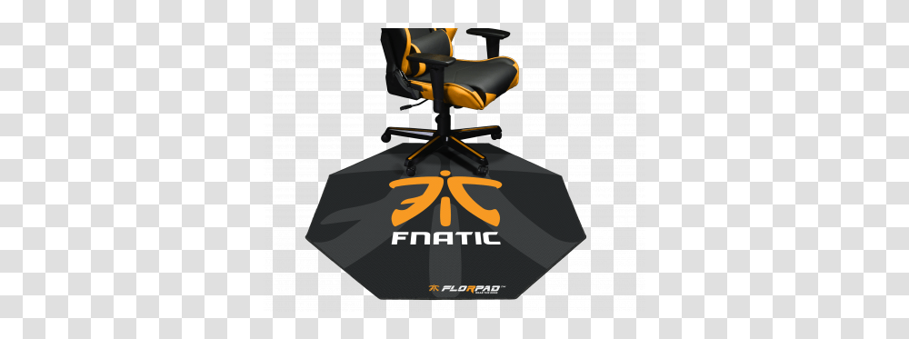 Fnatic Gaming Chair Floor Mat, Furniture, Cushion, Text, Symbol Transparent Png