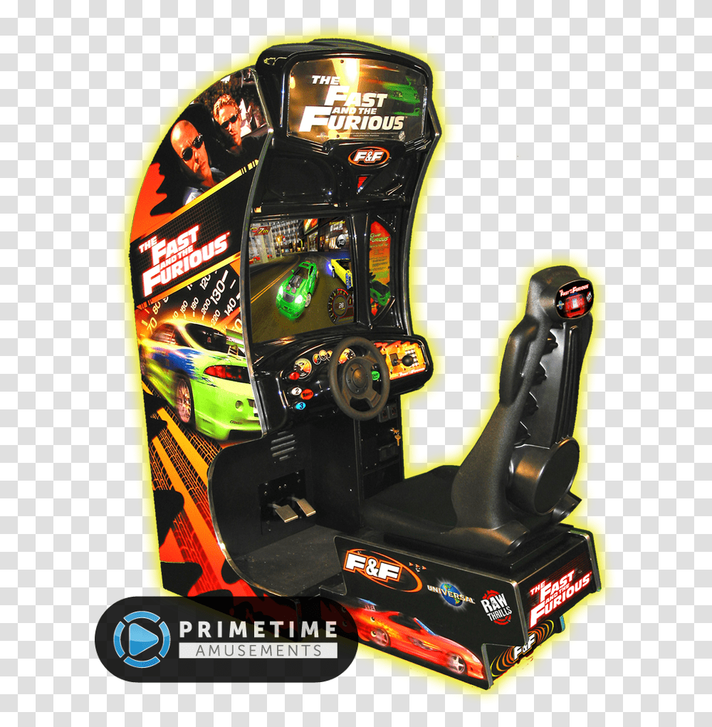 Fnf Sitdown Large Fast And Furious Arcade Game, Arcade Game Machine, Car, Vehicle, Transportation Transparent Png