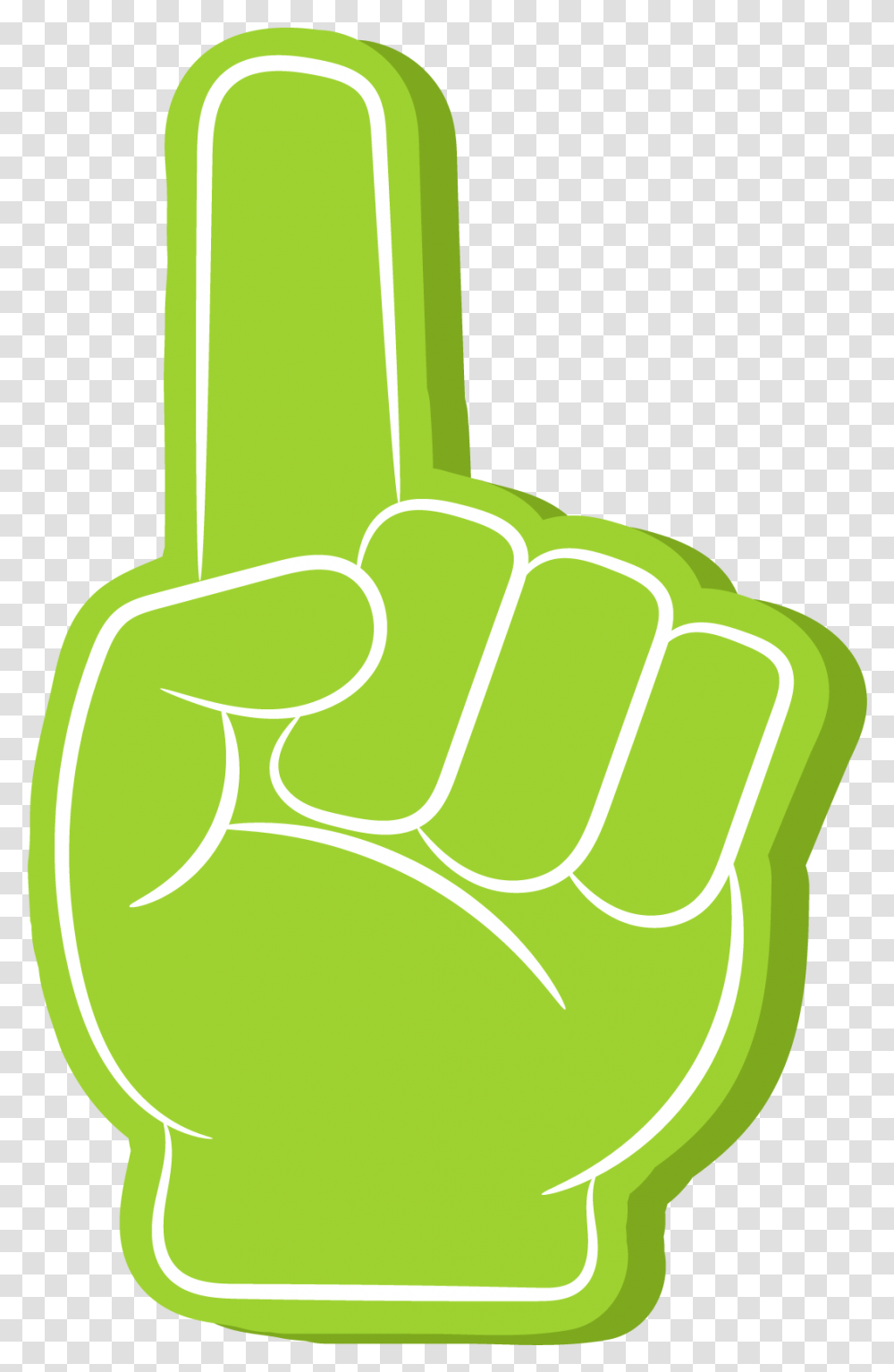 Foam Finger Club Illustration, Hand, Fist, Lawn Mower, Tool Transparent Png