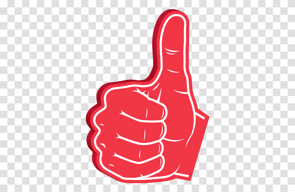 Foam Hand, Thumbs Up, Finger Transparent Png