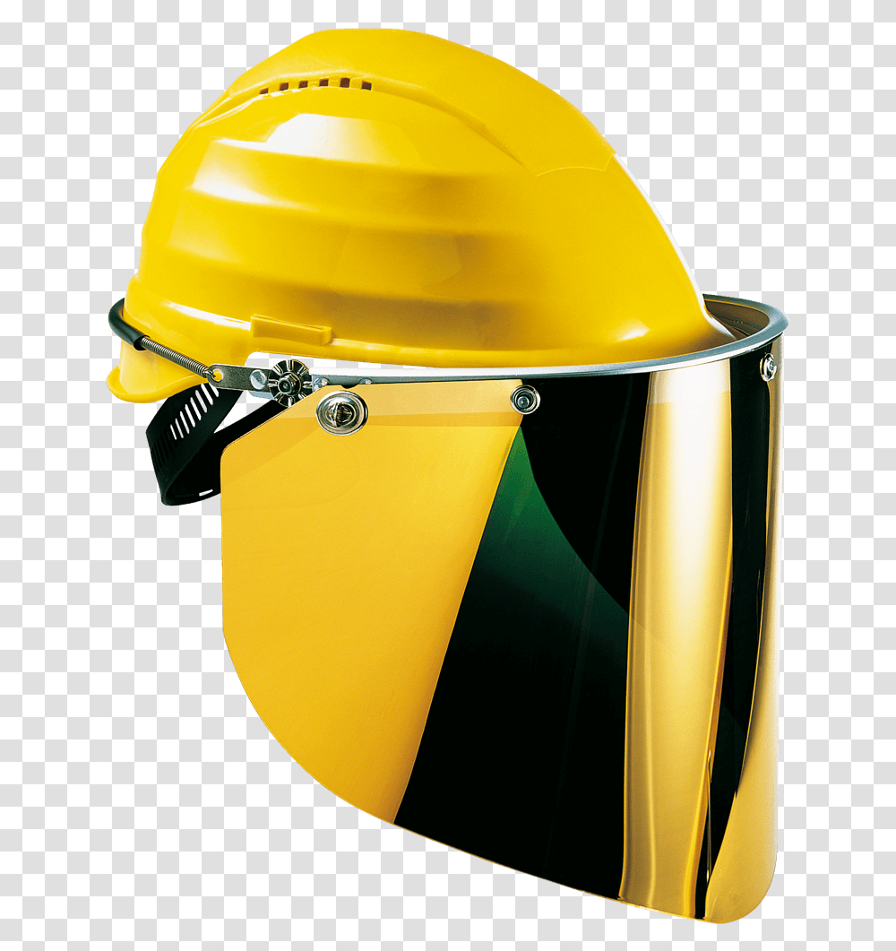 Foco Gold Visor Hard Hat, Apparel, Helmet, Hardhat Transparent Png