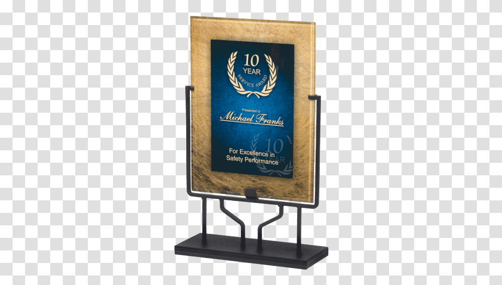Focus Series Bluegold 875 X 1175 Plaque With Iron Stand Poster Frame, Text, Advertisement, Billboard, Housing Transparent Png