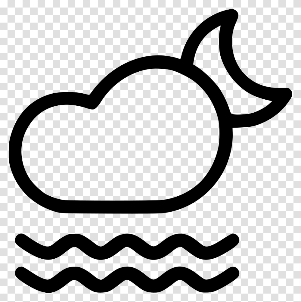 Fog Foggy Mist Cloud Night Moon Icon Free Download, Stencil, Label, Sunglasses Transparent Png