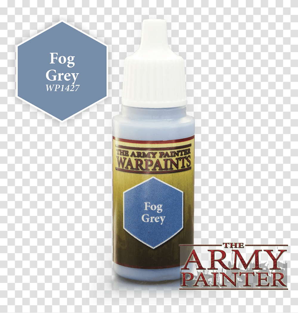 Fog Grey Acrylic Warpaints, Label, Bottle, Ink Bottle Transparent Png