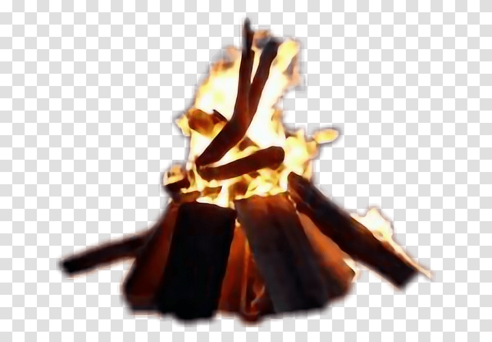 Fogata Download Fire Near The Sea, Flame, Person, Human, Bonfire Transparent Png