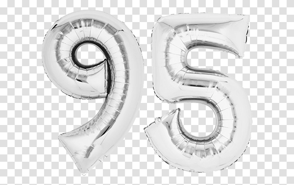 Foil Balloon 80cm Silver Lettering Balon U Obliku, Alphabet, Spiral, Drawing Transparent Png